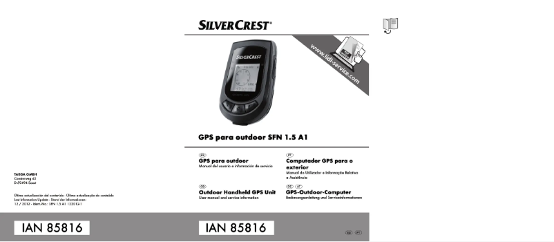 Page n°1 - Manuel utilisateur SilverCrest SFN 1.5 A1