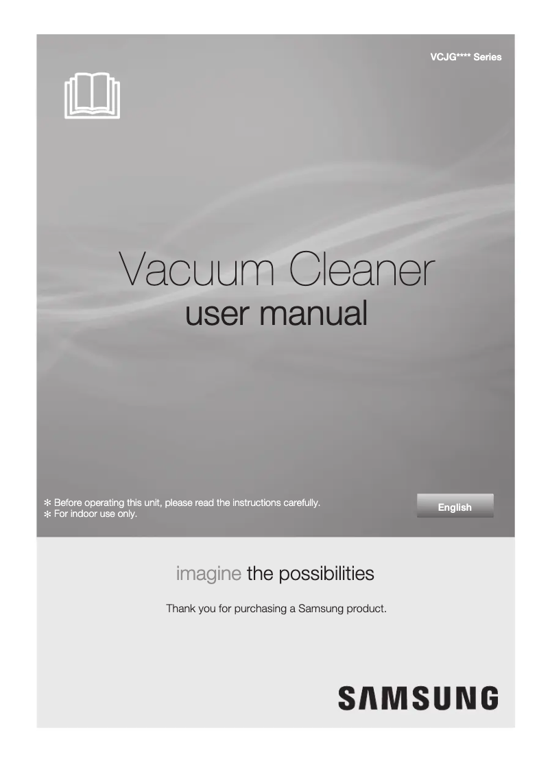 Page 1 de la notice Manuel utilisateur Samsung VCJG08TV