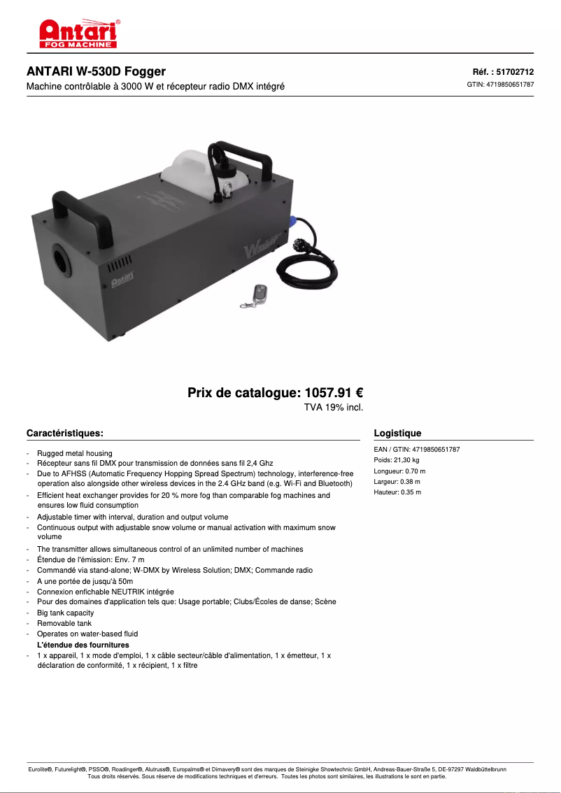 Image de la première page du manuel de l'appareil W-530D