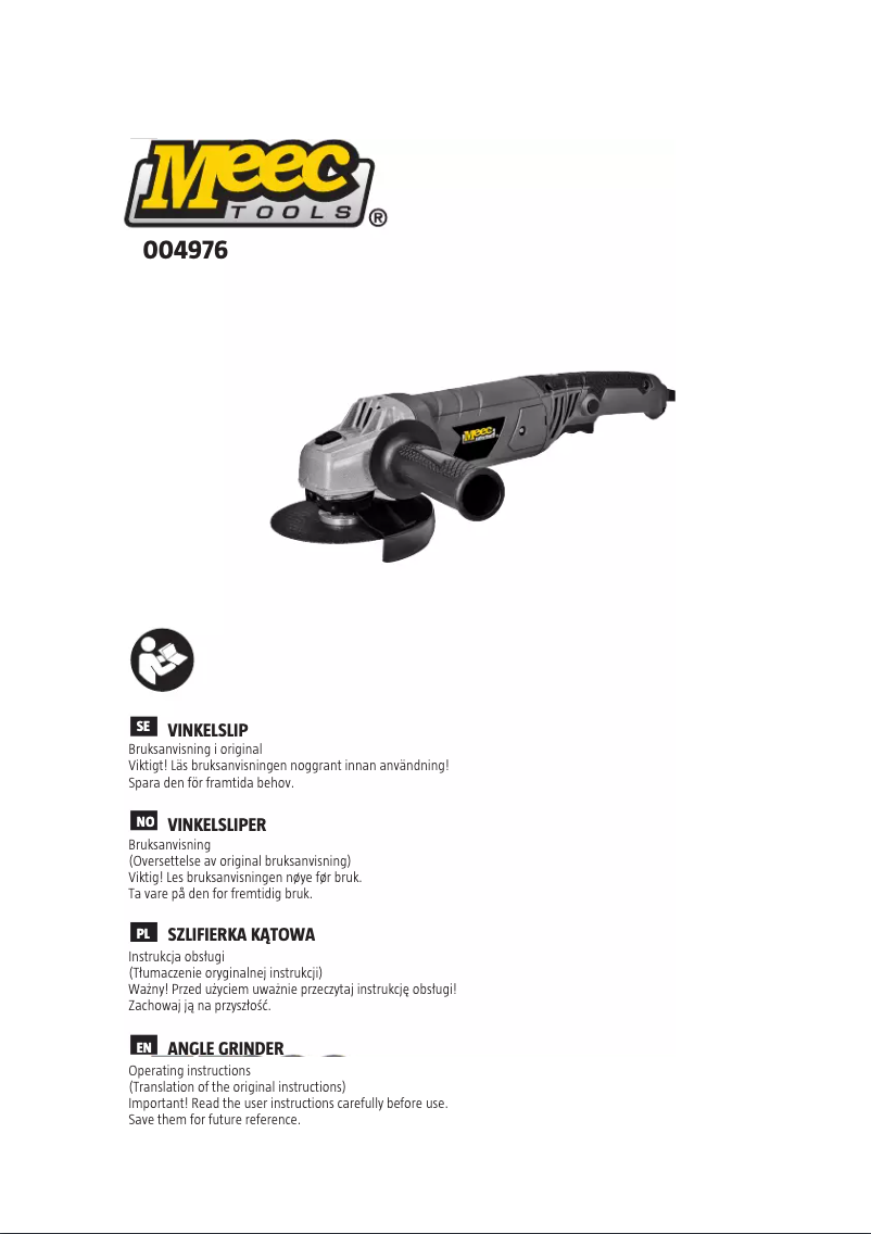 Image de la première page du manuel de l'appareil 004976