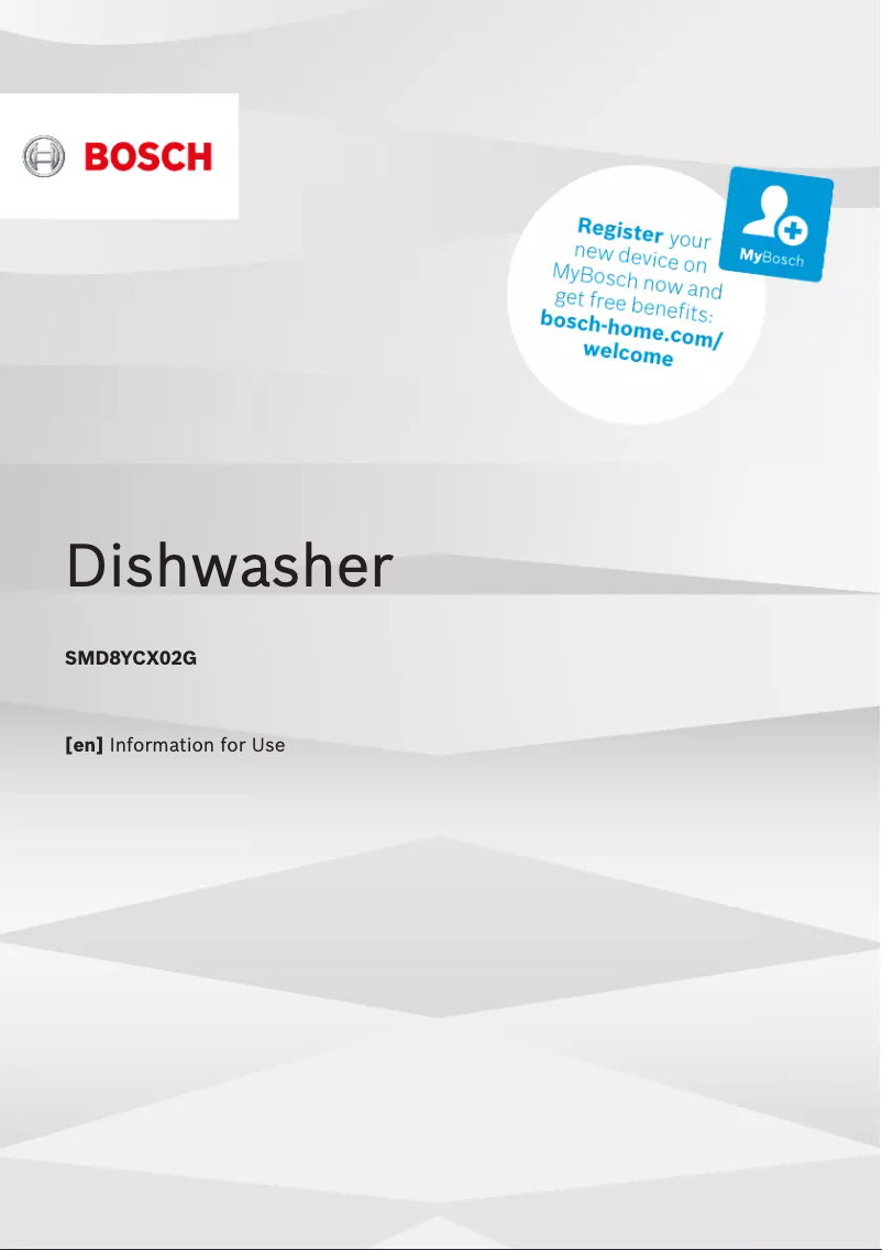 Página 1 del manual Manual de usuario Bosch SMD8YCX02G