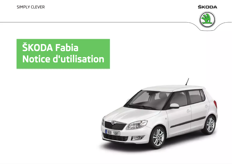 Image de la première page du manuel de l'appareil Fabia (2012)