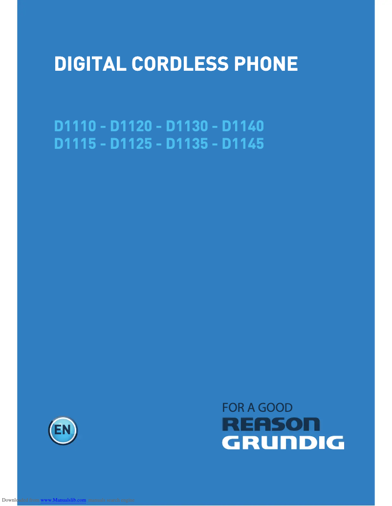 Page 1 de la notice Manuel utilisateur Grundig D1130