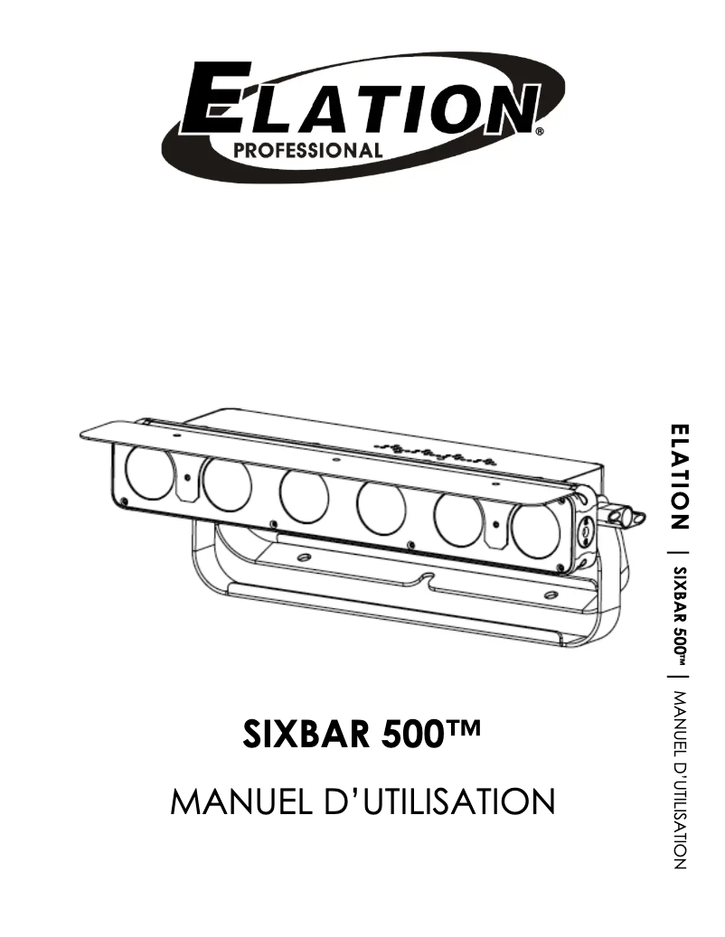 Imagen de la primera página del manual del dispositivo Sixbar 500