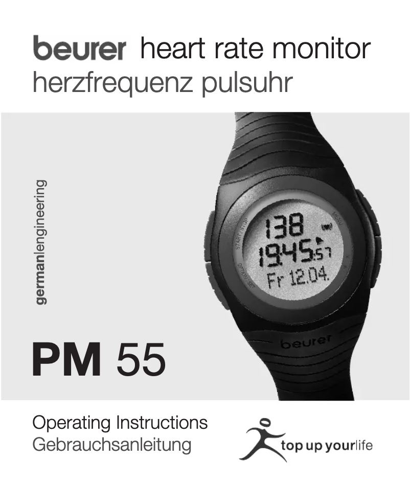 Page 1 de la notice Manuel utilisateur Beurer PM 55