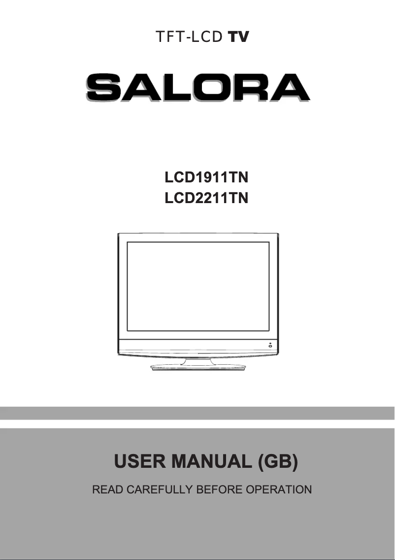 Page 1 de la notice Manuel utilisateur Salora LCD1911TN