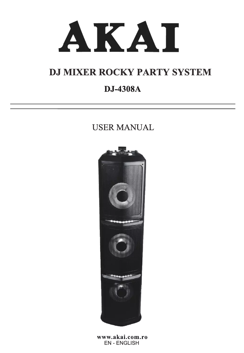 Image de la première page du manuel de l'appareil DJ-4308A