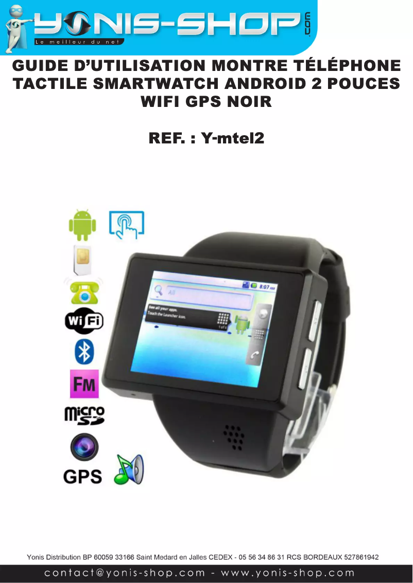 Image de la première page du manuel de l'appareil Y-MTEL2