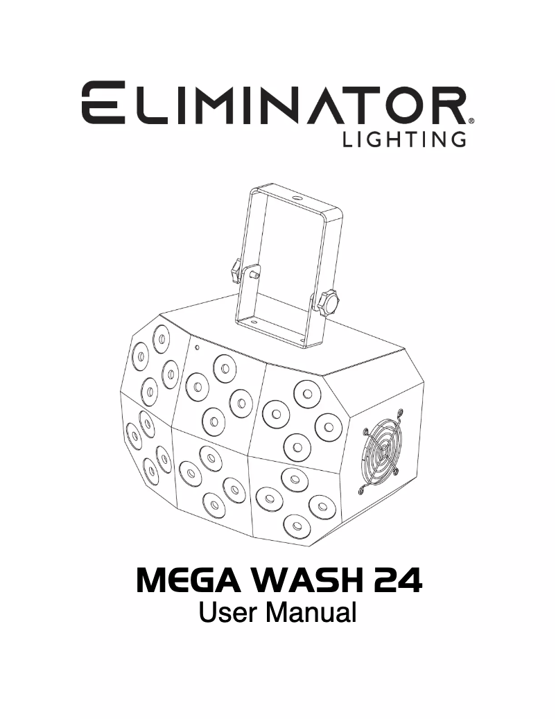 Page n°1 - Manuel utilisateur Eliminator Lighting Mega Wash 24