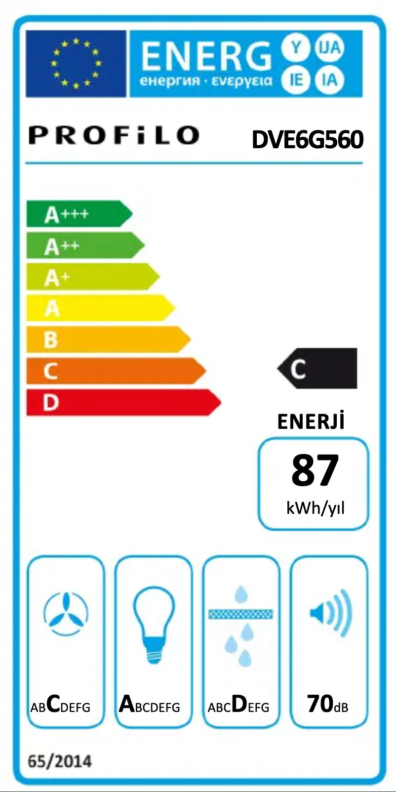 Page 1 de la notice Manuel utilisateur Profilo DVE6G560