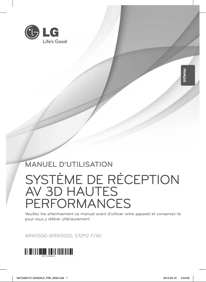 Página 1 del manual Manual de usuario LG ARX5500