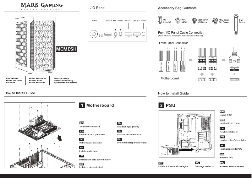 Página 1 del manual Manual de usuario Mars Gaming MCMESH