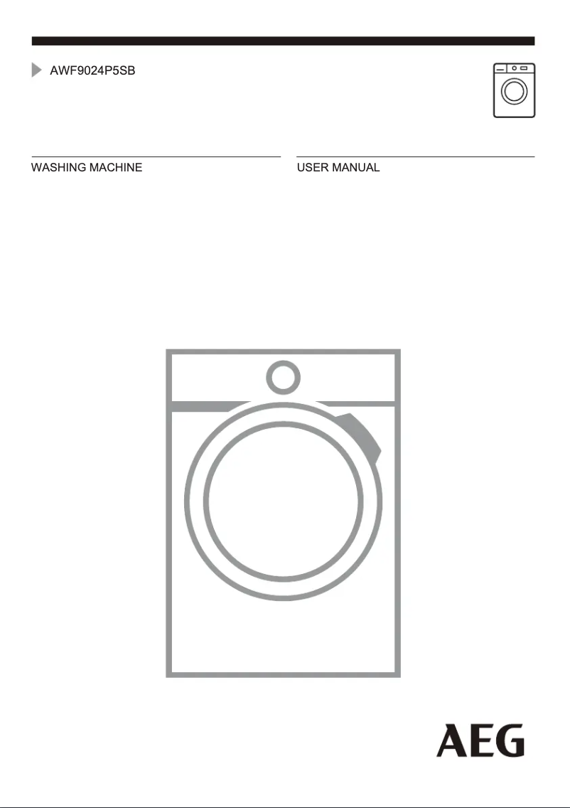 Page n°1 - Manuel utilisateur AEG AWF9024P5SB
