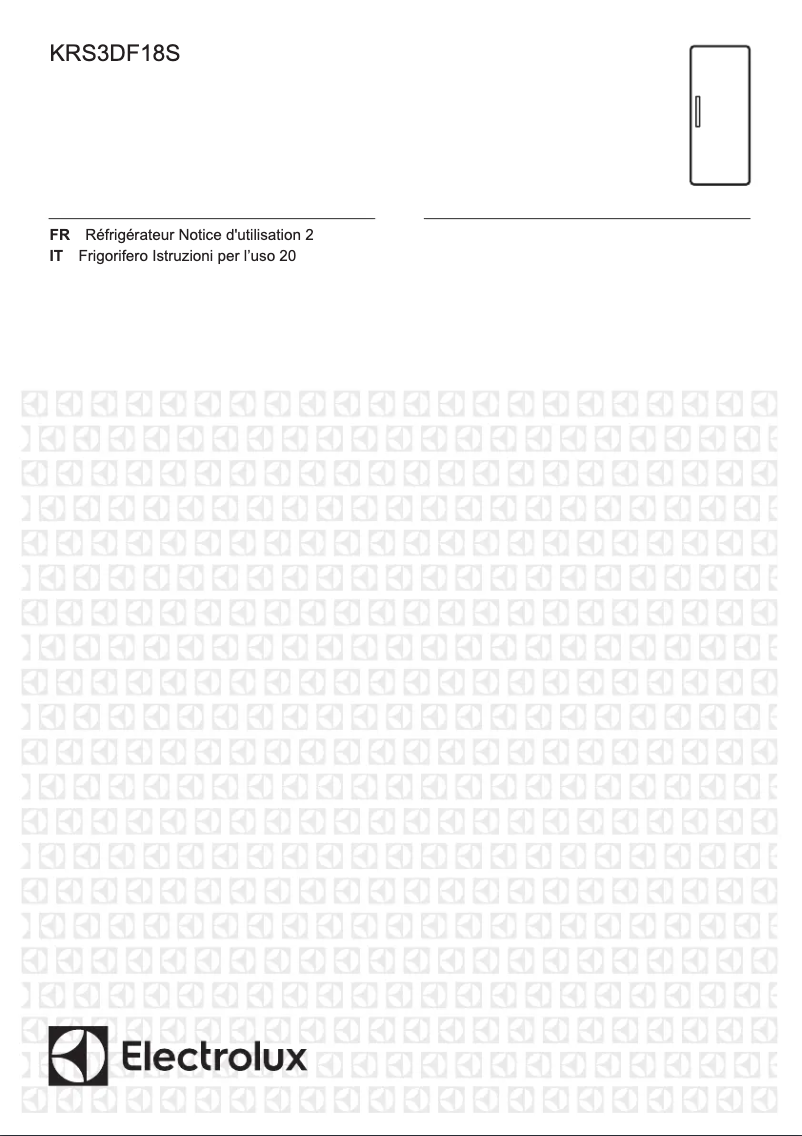 Image de la première page du manuel de l'appareil KRS3DF18S