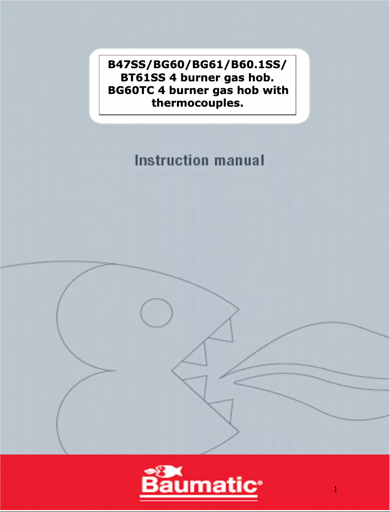 Image de la première page du manuel de l'appareil BG60