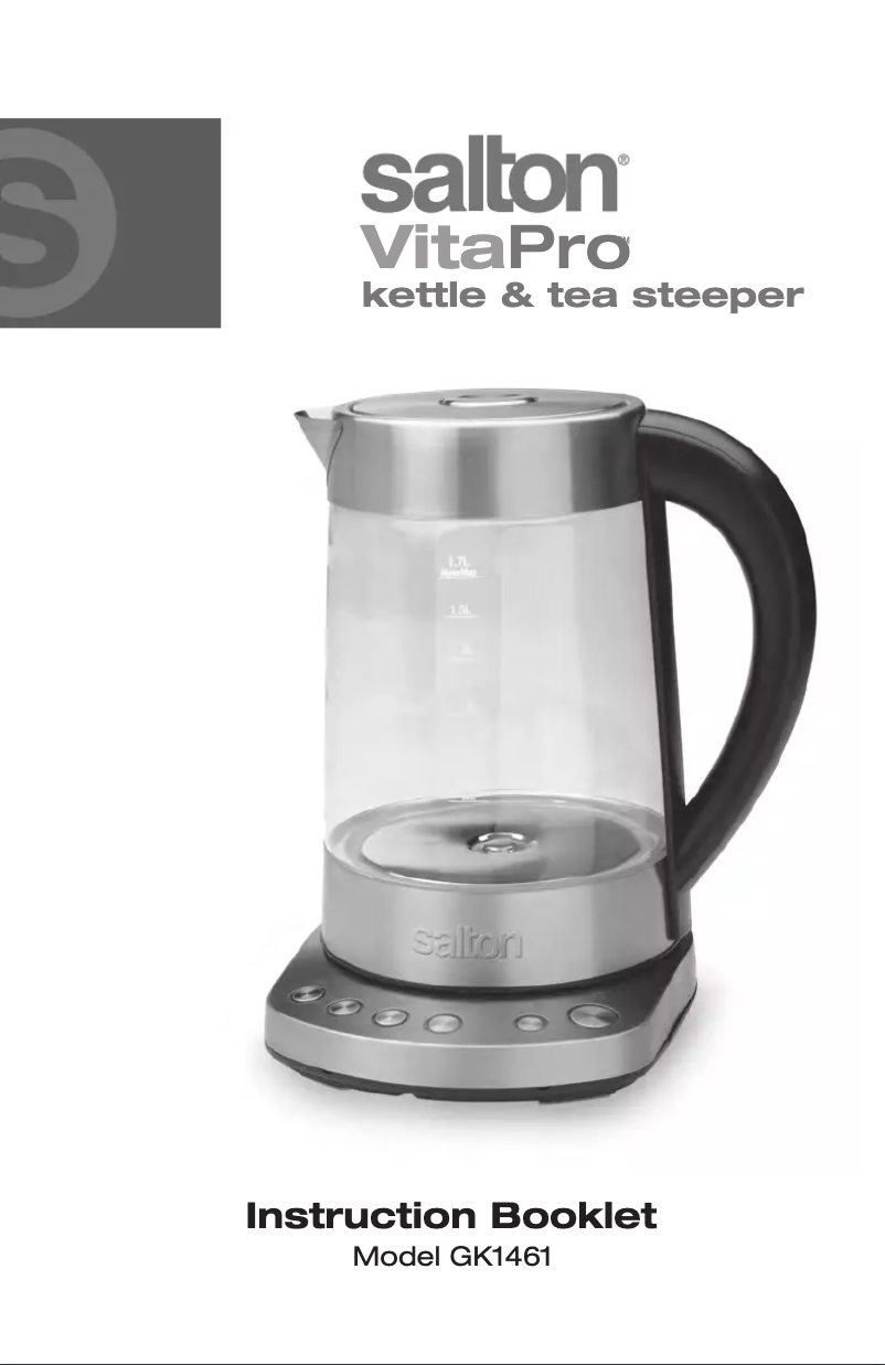 Page 1 de la notice Manuel utilisateur Salton GK1461