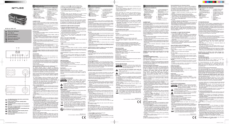 Page 1 de la notice Manuel utilisateur Muse M-720 LD