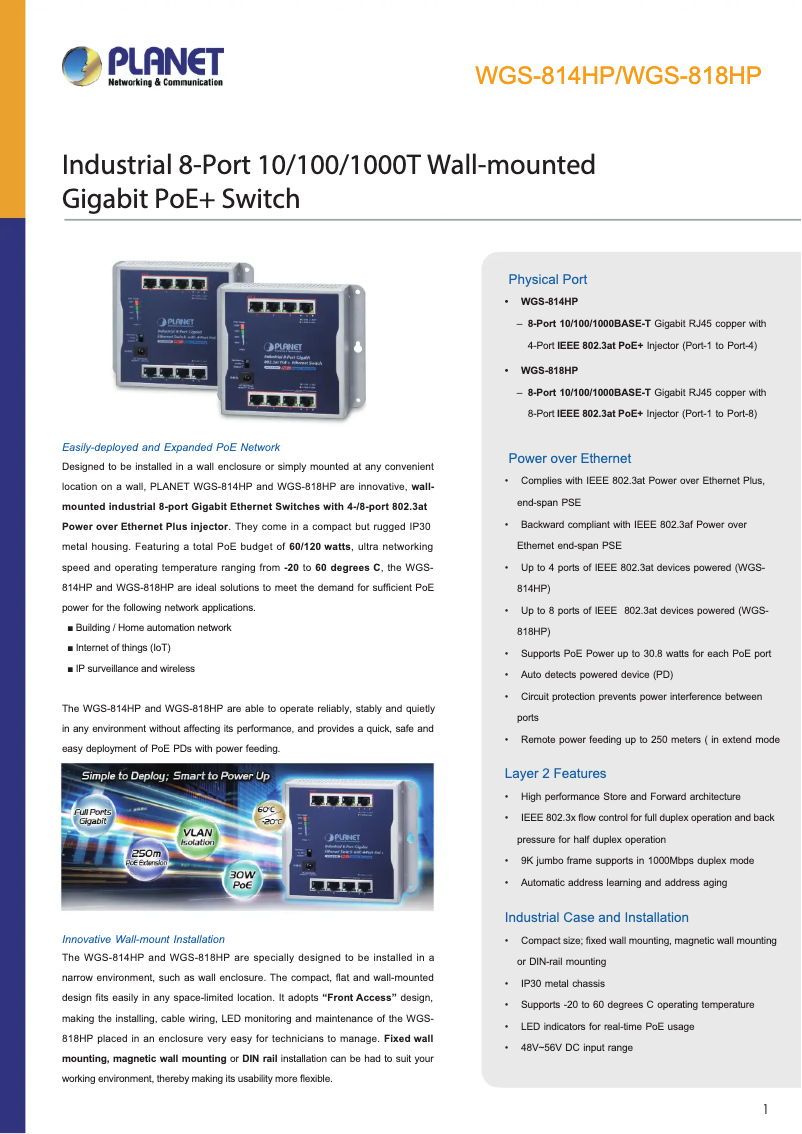 Image de la première page du manuel de l'appareil WGS-814HP