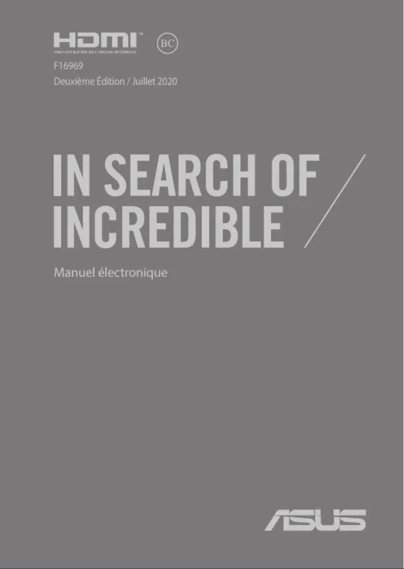 Page 1 de la notice Manuel utilisateur Asus ExpertBook P2451FA