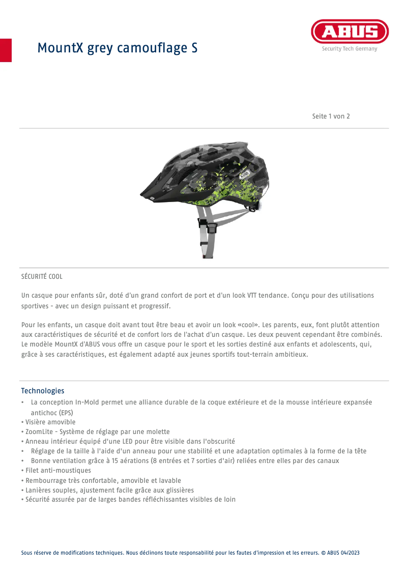 Image de la première page du manuel de l'appareil MountX