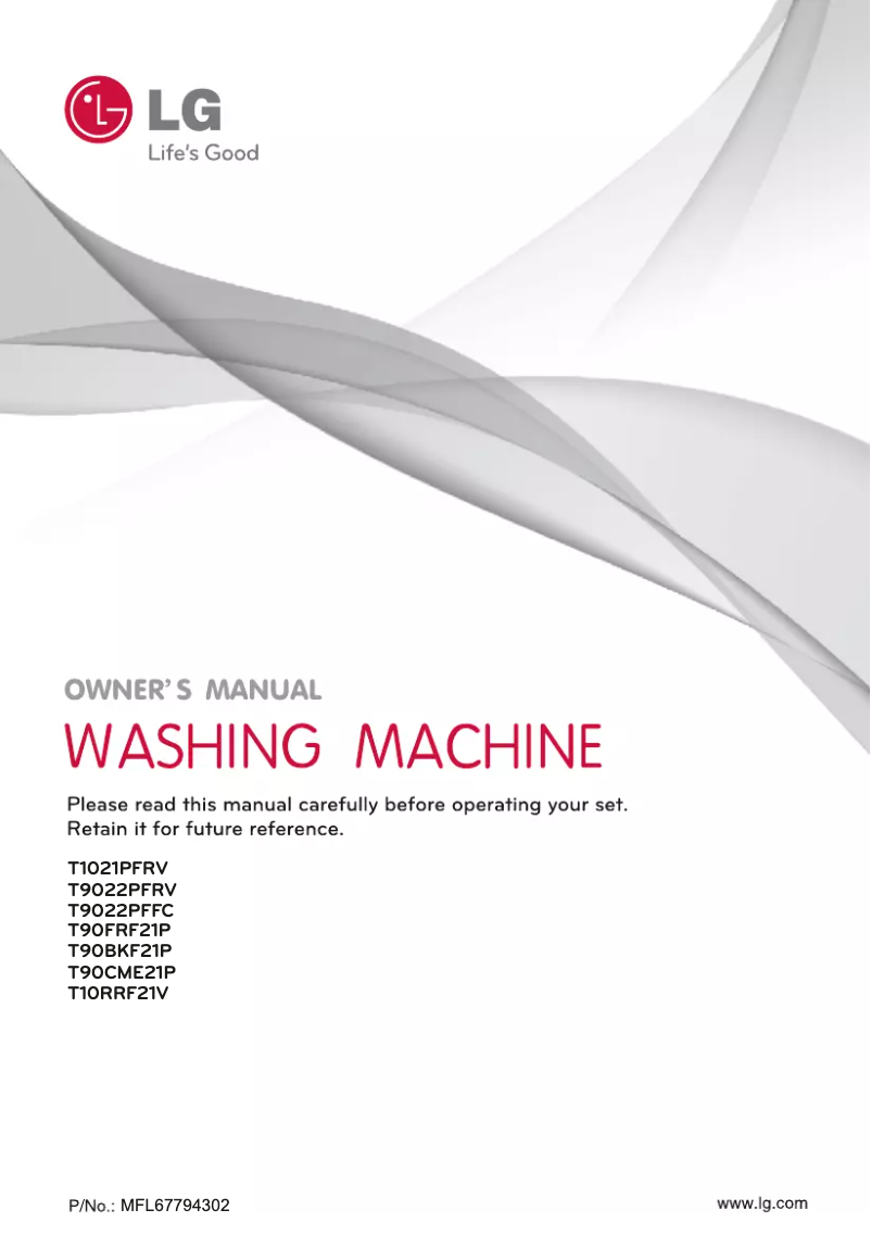 Page 1 de la notice Manuel utilisateur LG T10RRF21V