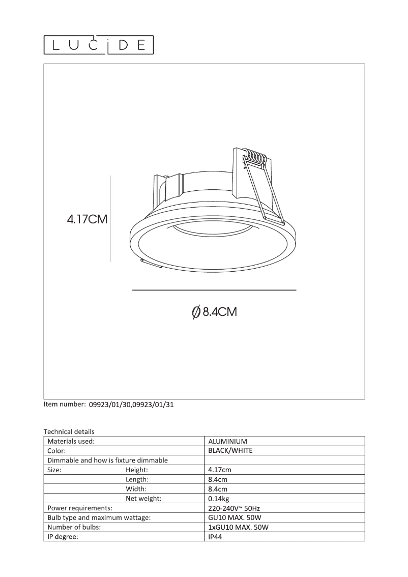 Image de la première page du manuel de l'appareil Ziva 09923/01/31