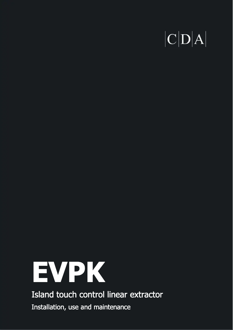 Page n°1 - Manuel utilisateur CDA EVPK92SS