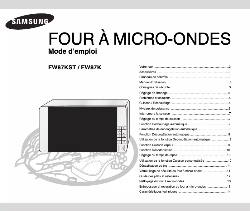 Página 1 del manual Manual de usuario Samsung FW87KST