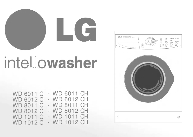 Page 1 de la notice Manuel utilisateur LG WD-8011C