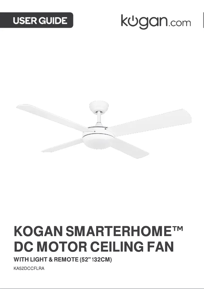 Page 1 de la notice Manuel utilisateur Kogan KA52DCCFLRA