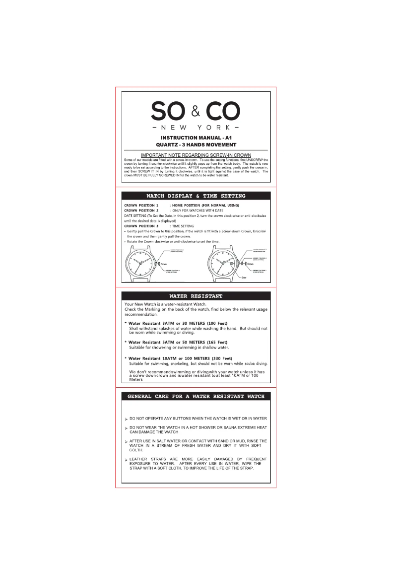 Page n°1 - Manuel utilisateur So & Co Chelsea 5008