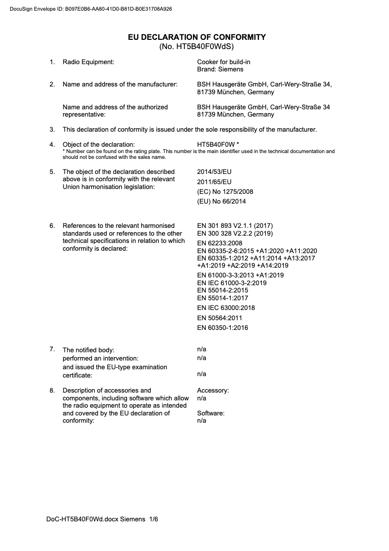 Page n°1 - Mode d'emploi Siemens HB418G5B6