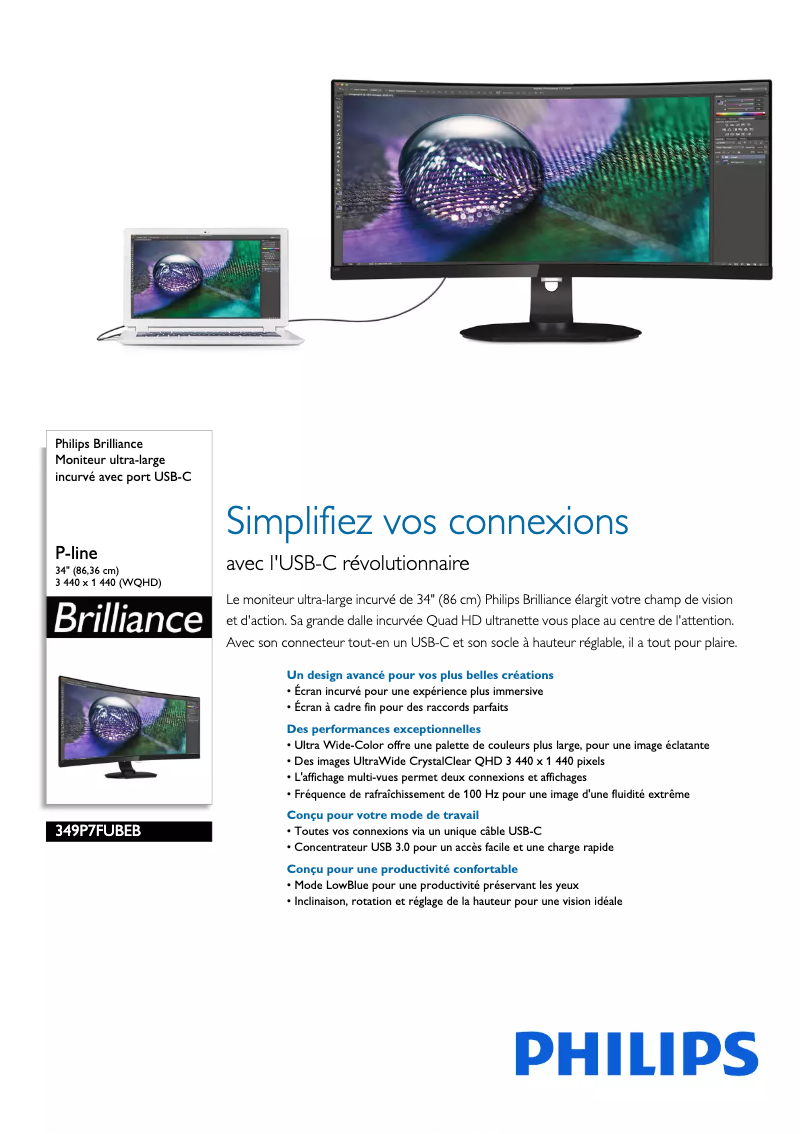 Image de la première page du manuel de l'appareil 349P7FUBEB