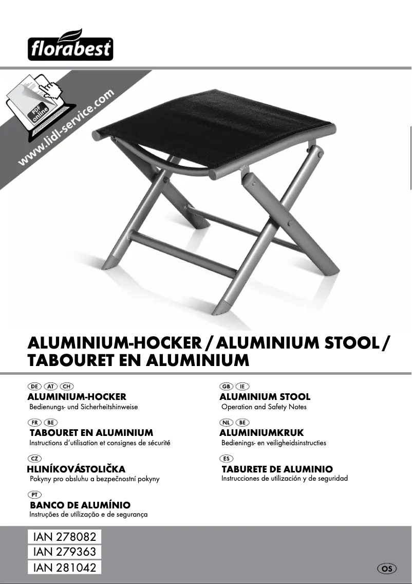 Page n°1 - Manuel utilisateur Florabest IAN 278082