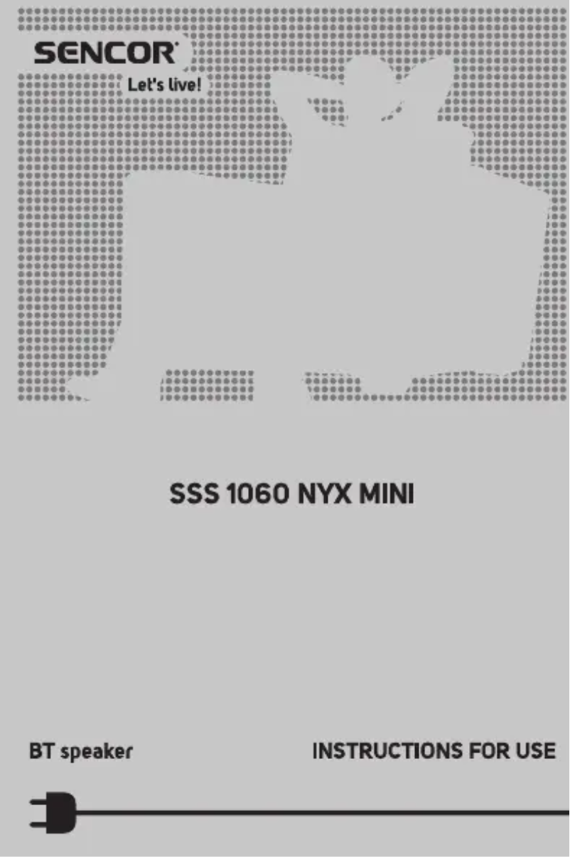 Page 1 de la notice Manuel utilisateur Sencor SSS 1060 NYX MINI