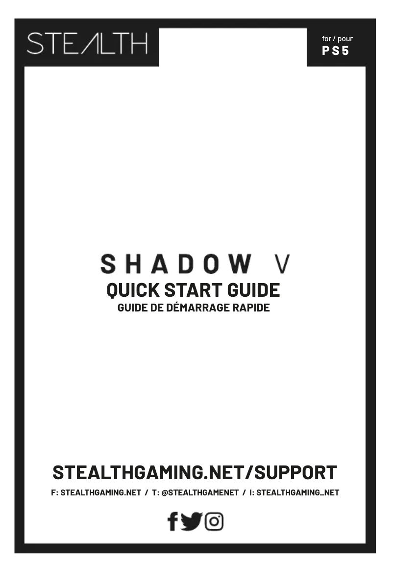 Página 1 del manual Manual de usuario STEALTH Gaming Shadow V