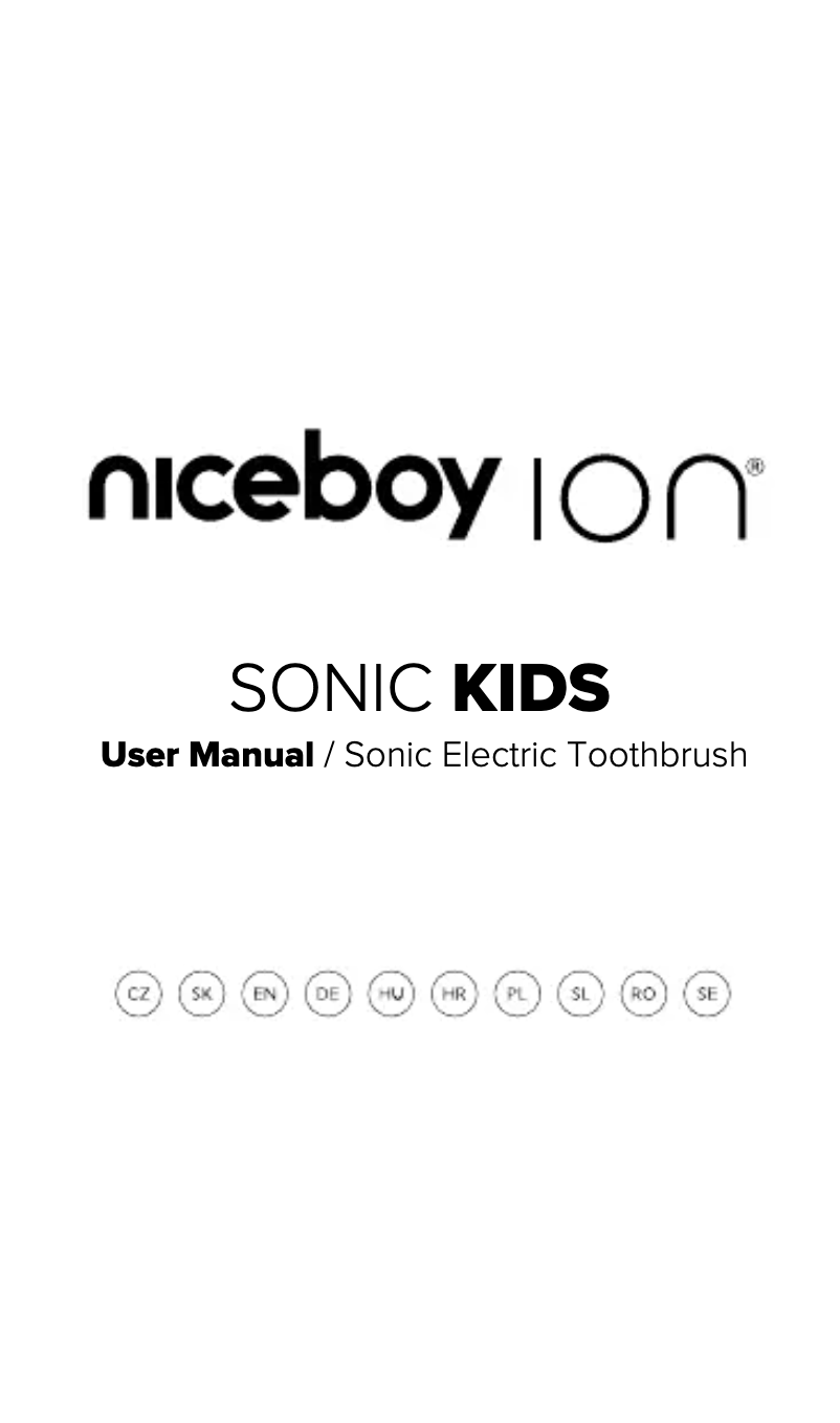 Page 1 de la notice Manuel utilisateur Niceboy Sonic Kids