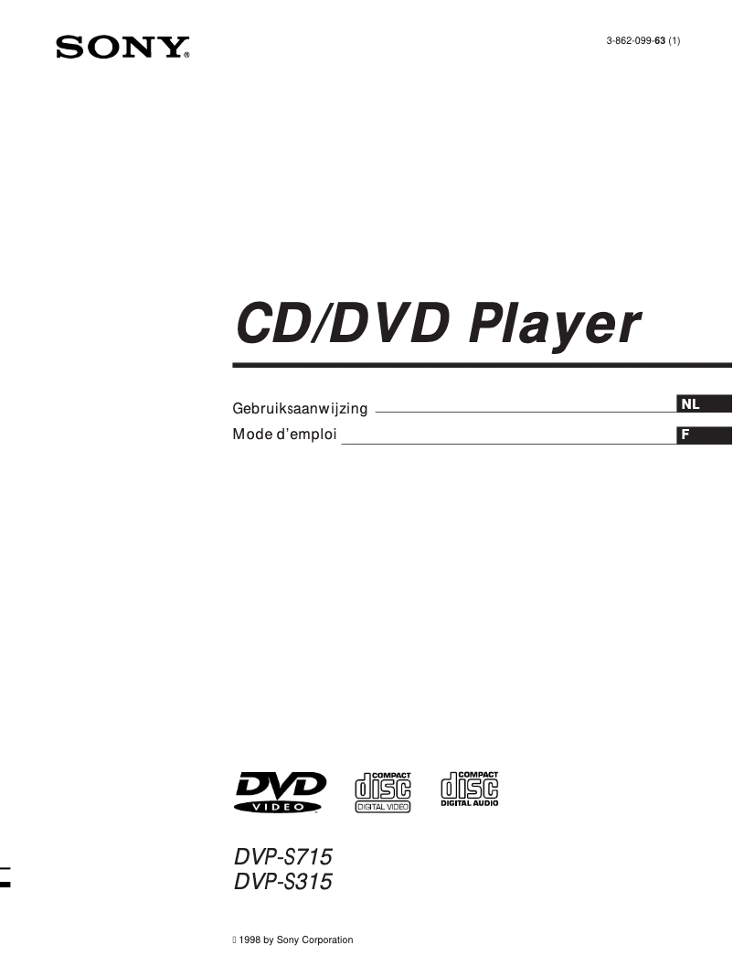 Page n°1 - Manuel utilisateur Sony DVP-S715