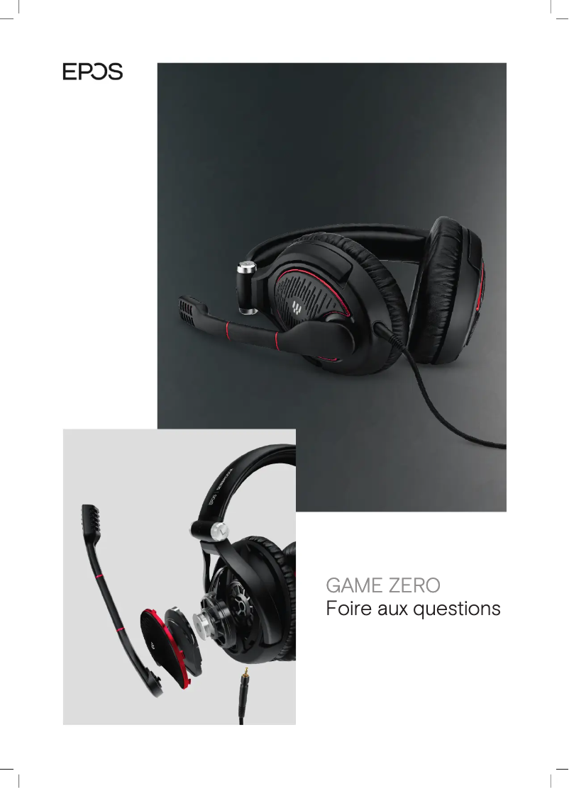 Page n°1 - Manuel utilisateur Sennheiser Sennheiser Game Zero
