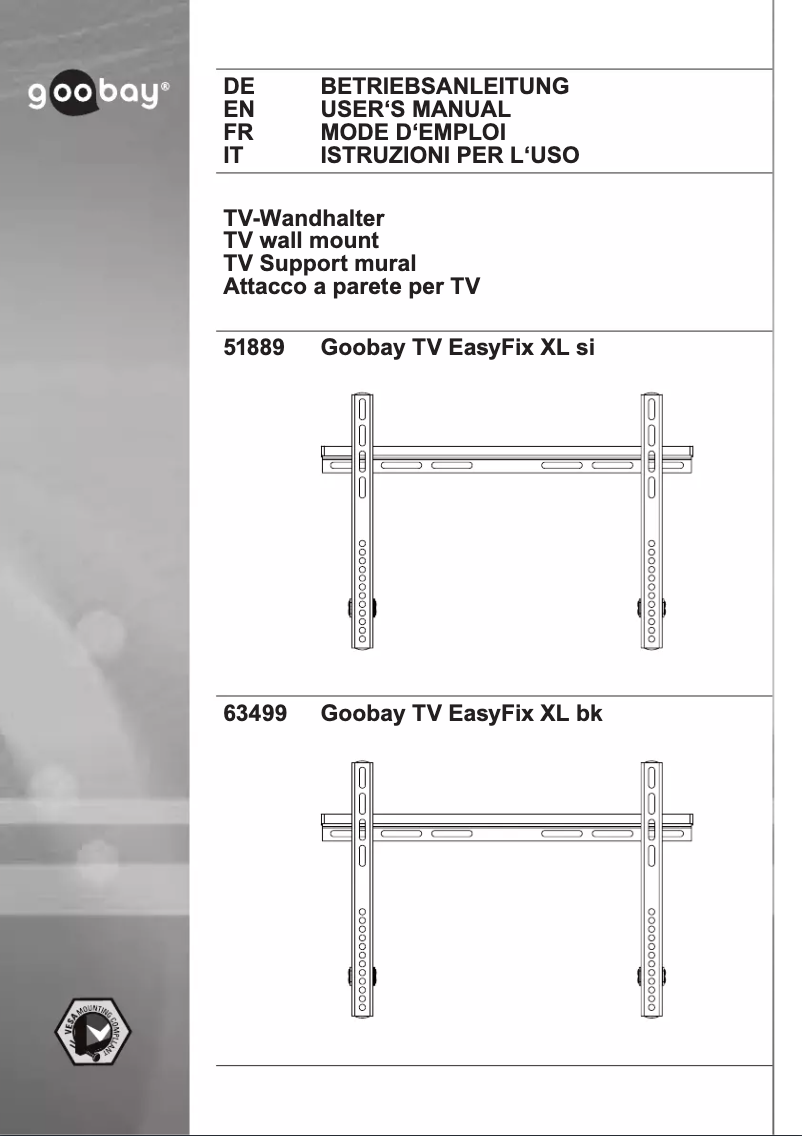 Imagen de la primera página del manual del dispositivo TV EasyFix XL