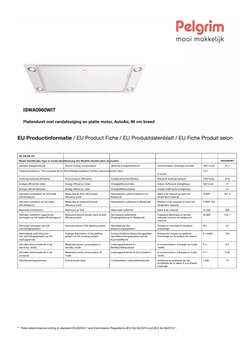 Image de la première page du manuel de l'appareil ISWA0960WIT