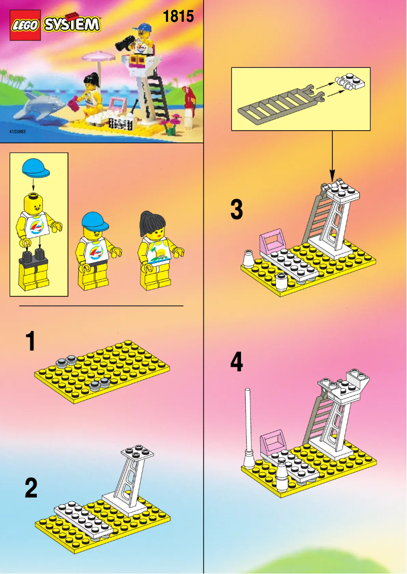 Page n°1 - Manuel utilisateur Lego Paradisa 1815