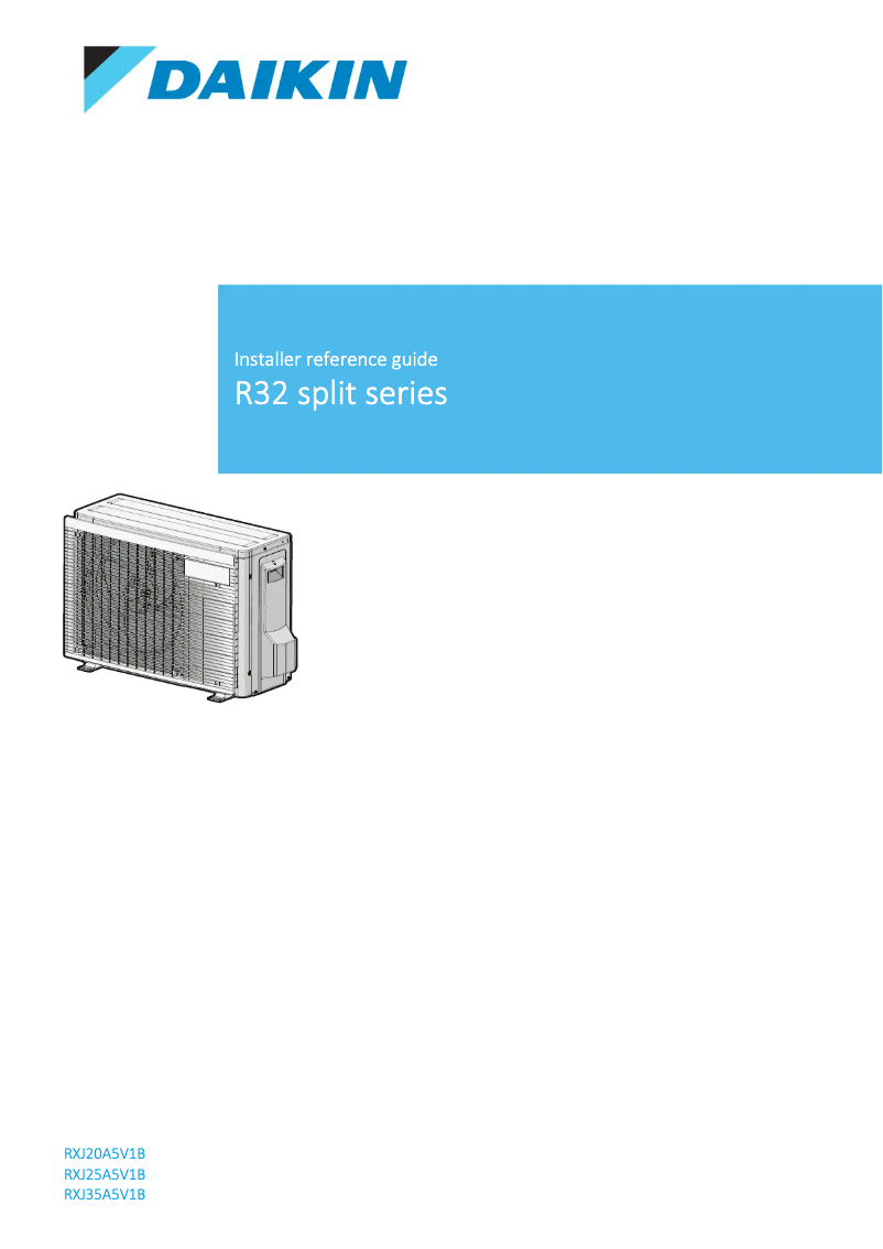 Página 1 del manual Manual de usuario Daikin RXJ20A5V1B