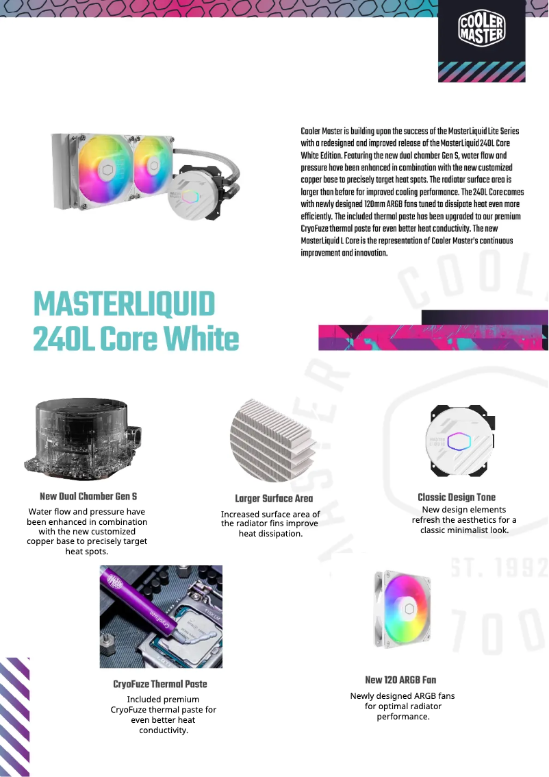 Image de la première page du manuel de l'appareil MasterLiquid 240L Core ARGB