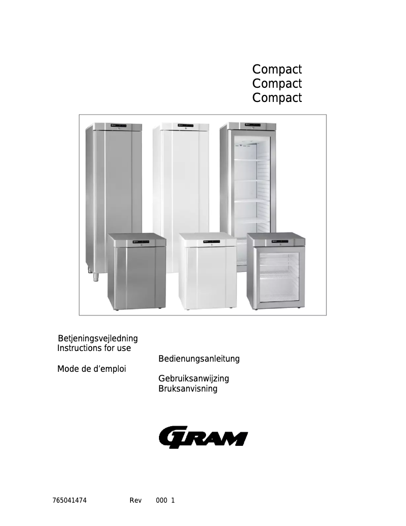 Page n°1 - Manuel utilisateur Gram Compact 310