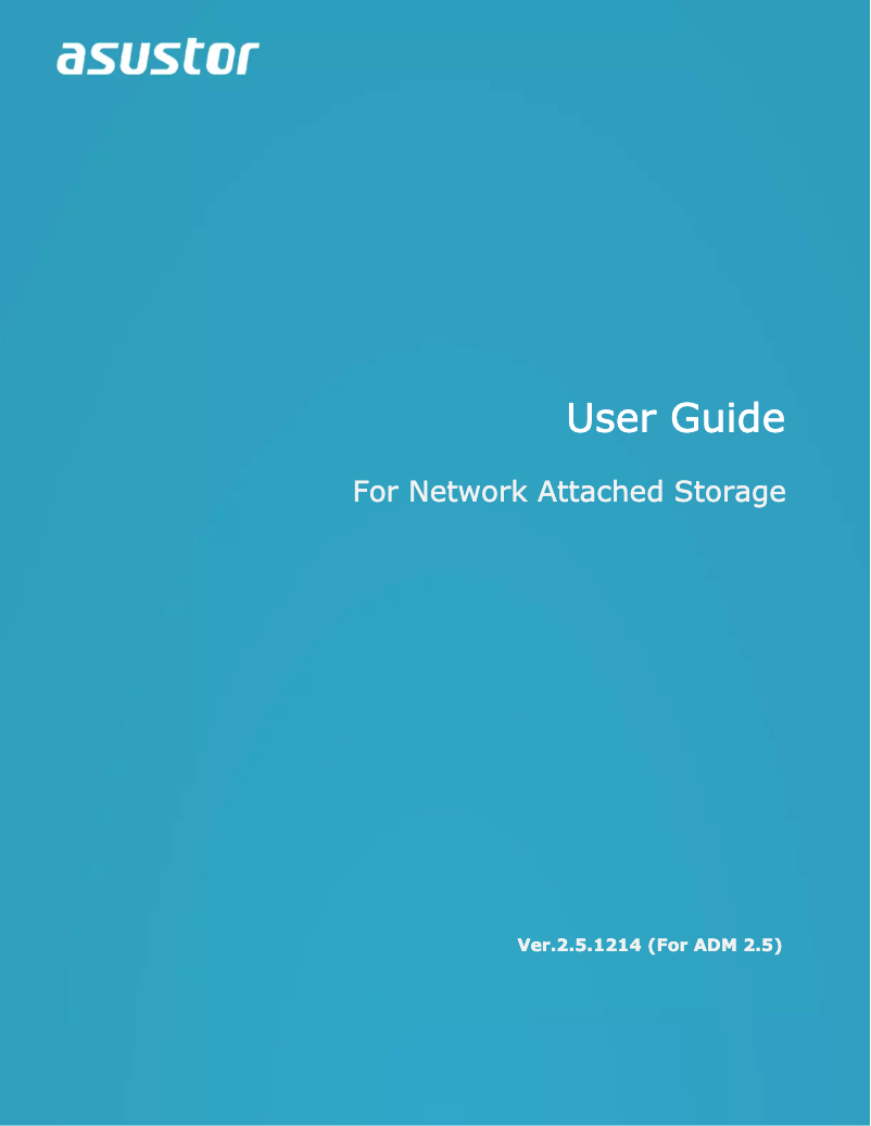Page n°1 - Manuel utilisateur Asustor AS-204RS