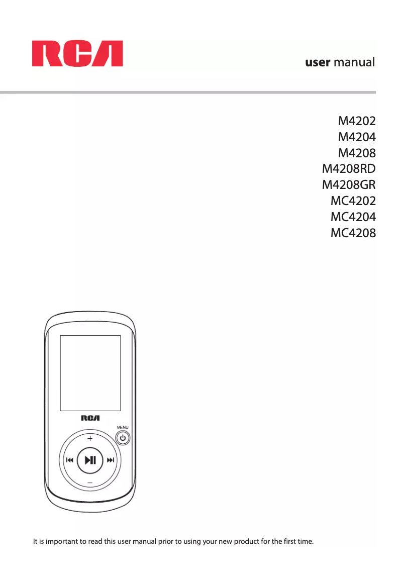 Image de la première page du manuel de l'appareil M4208