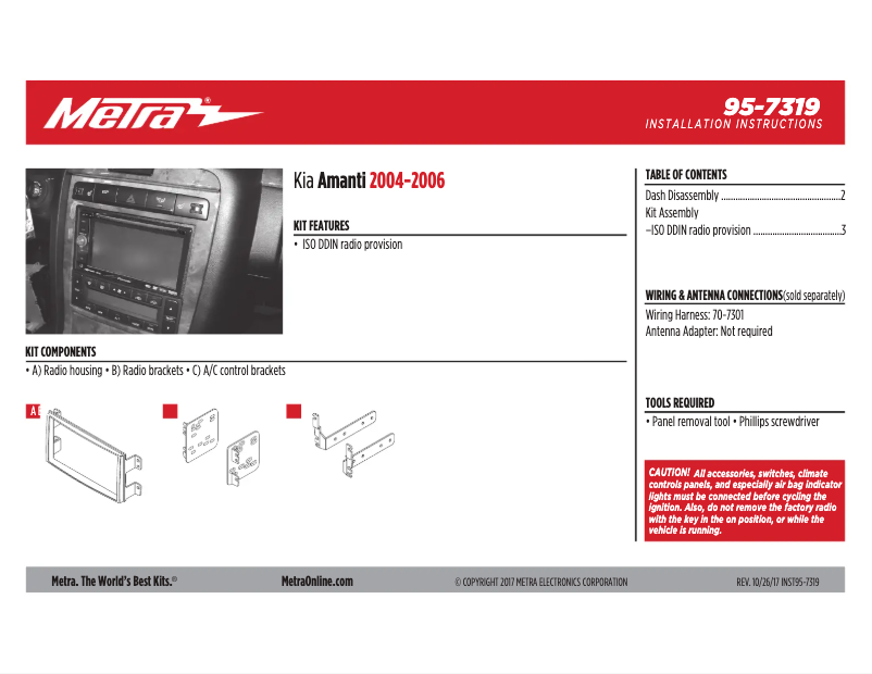 Image de la première page du manuel de l'appareil 95-7319