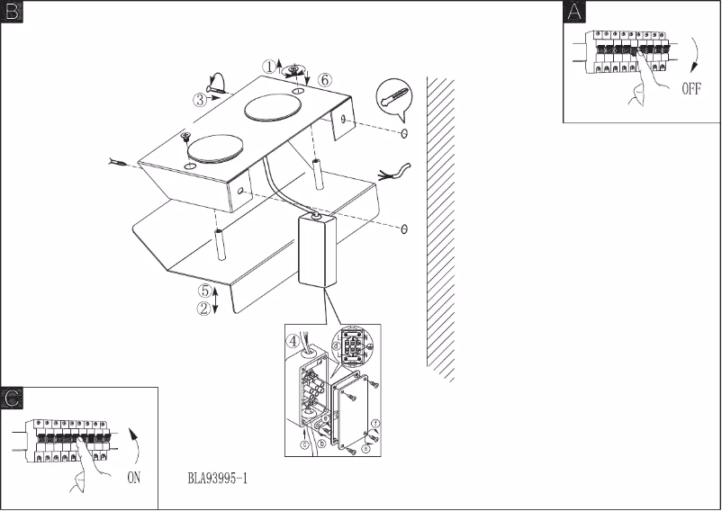 Page 1 de la notice Manuel utilisateur Eglo Rustega