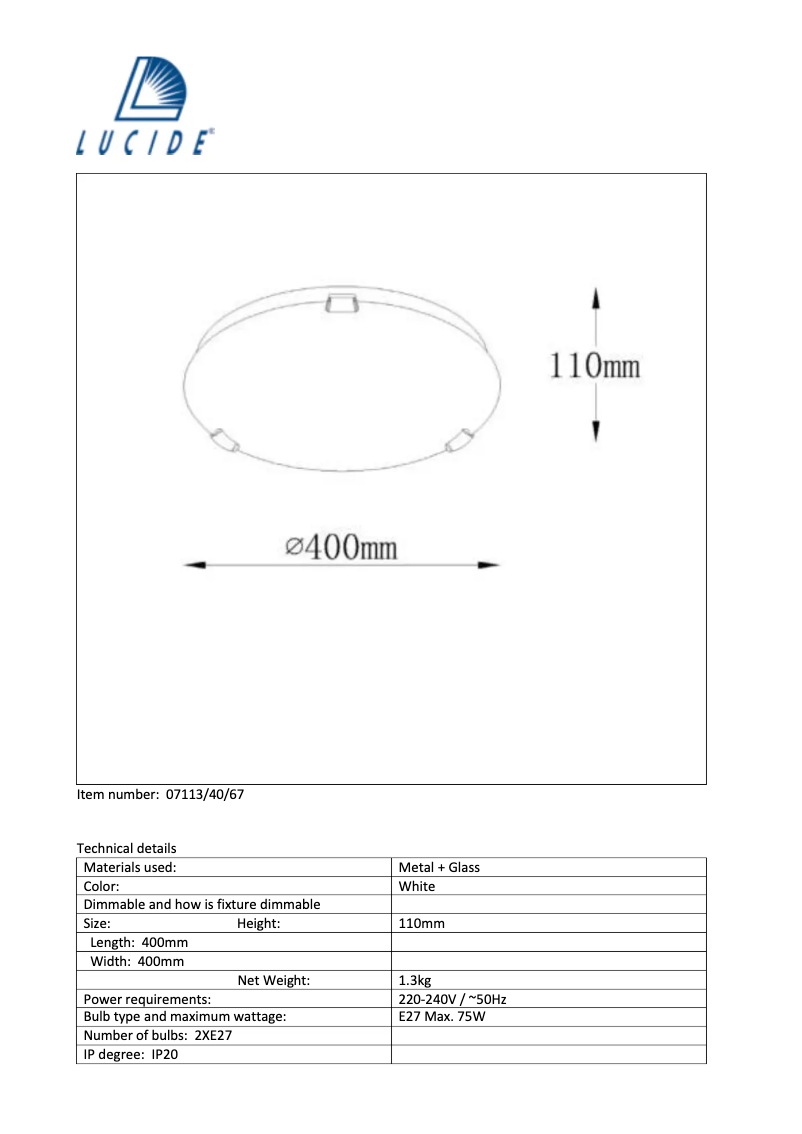 Image de la première page du manuel de l'appareil Albastro